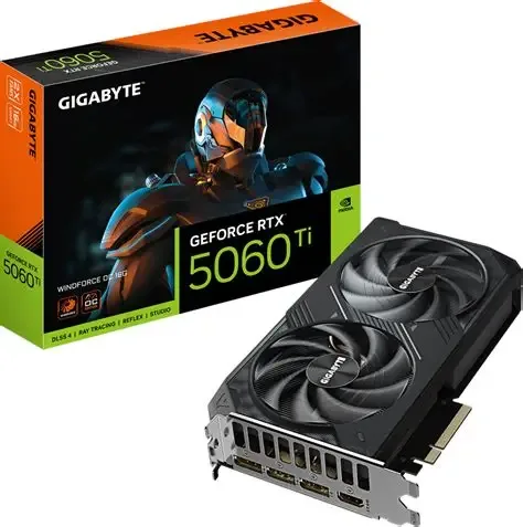 TARJETA GRAFICA Gigabyte GeForce RTX 5060 Ti WINDFORCE OC 8G