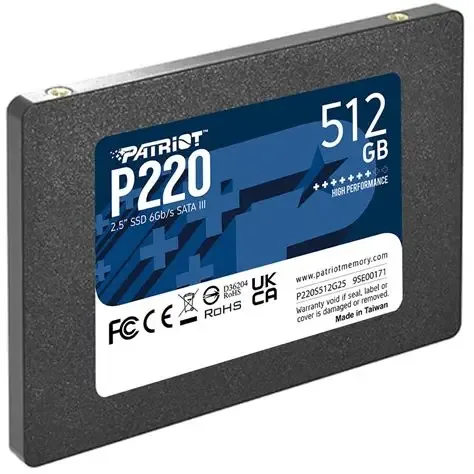 SSD PATRIOT P220 SATA 3 512GB 2.5"