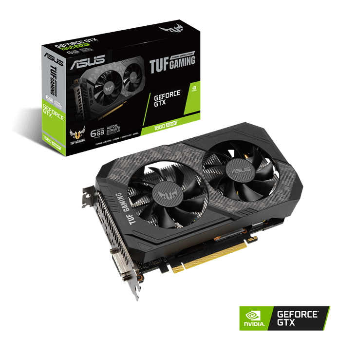 TARJETA DE VIDEO GTX 1660 SUPER ASUS TUF OC 6GB GDDR6