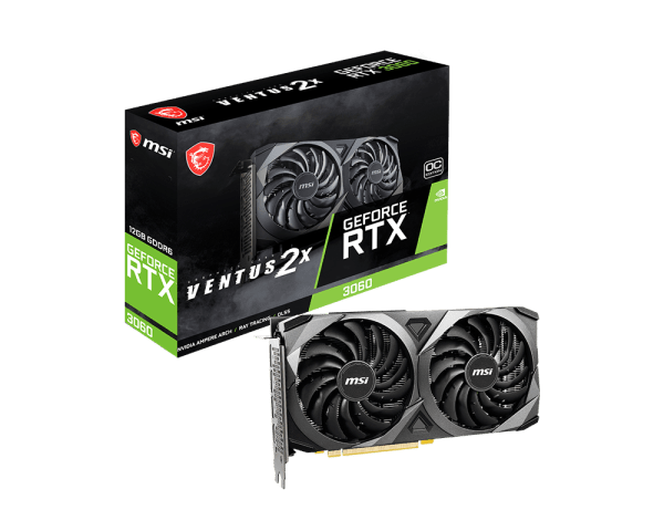 TARJETA VIDEO MSI GEFORCE RTX 3060 VENTUS 2X 12GB
