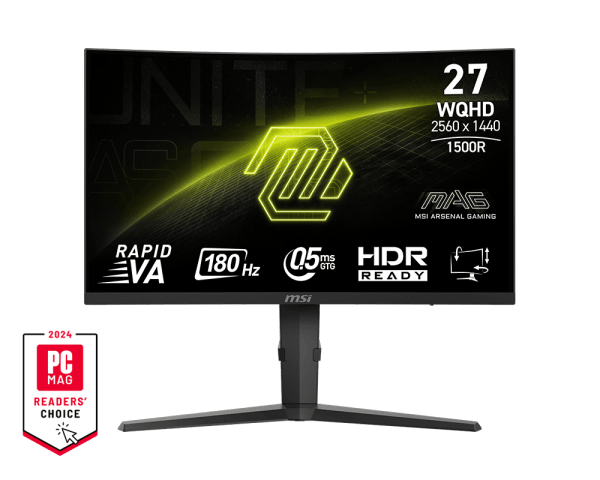 MONITOR  MSI CURVO 27" 2560X1440 180HZ HDMI MAG275CQF