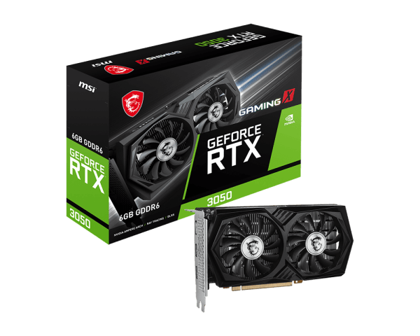 TARJETA GRAFICA MSI RTX 3050 GAMING X 6G GDDR6 PCIE 4.0 ATX
