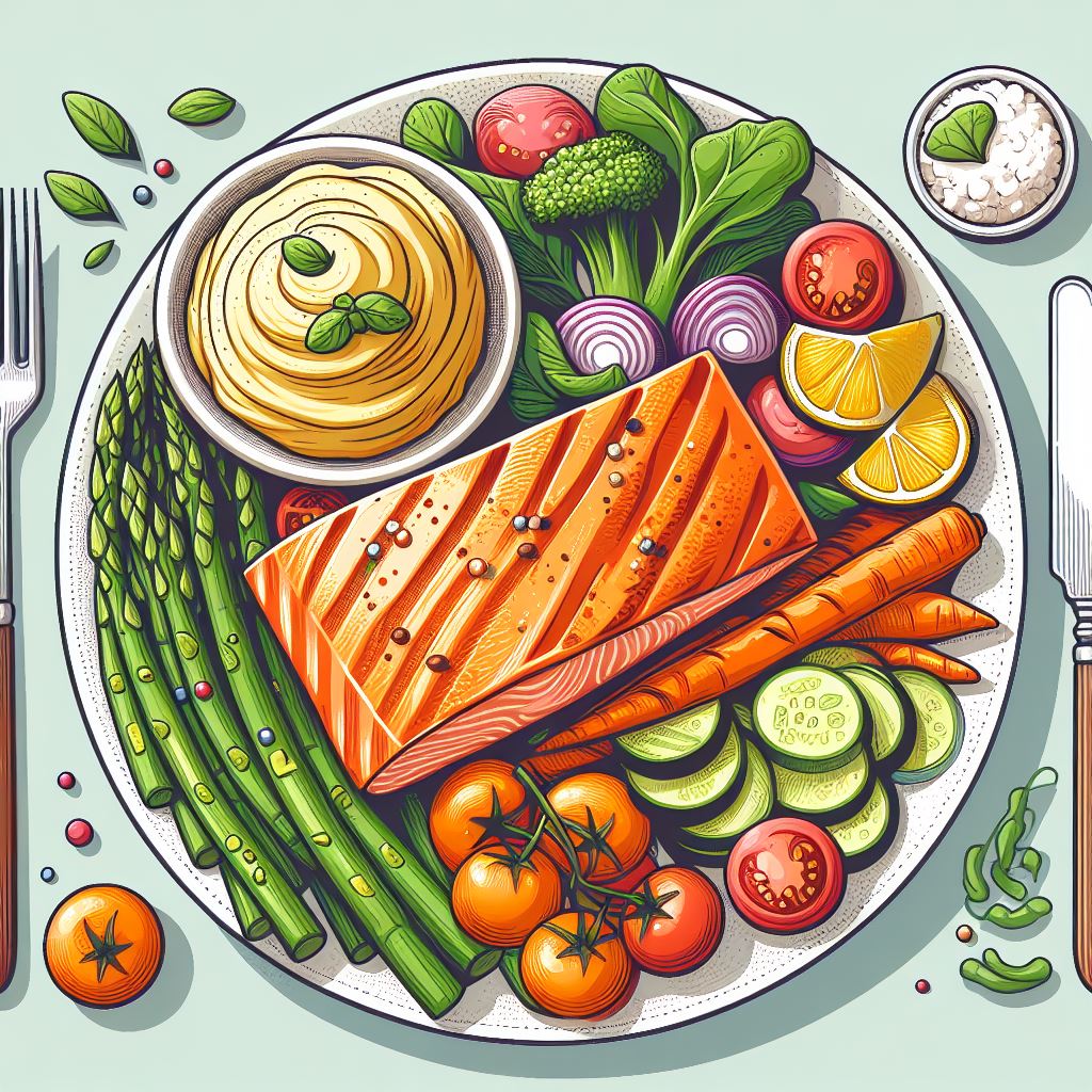 שיפודי סלמון בתנור