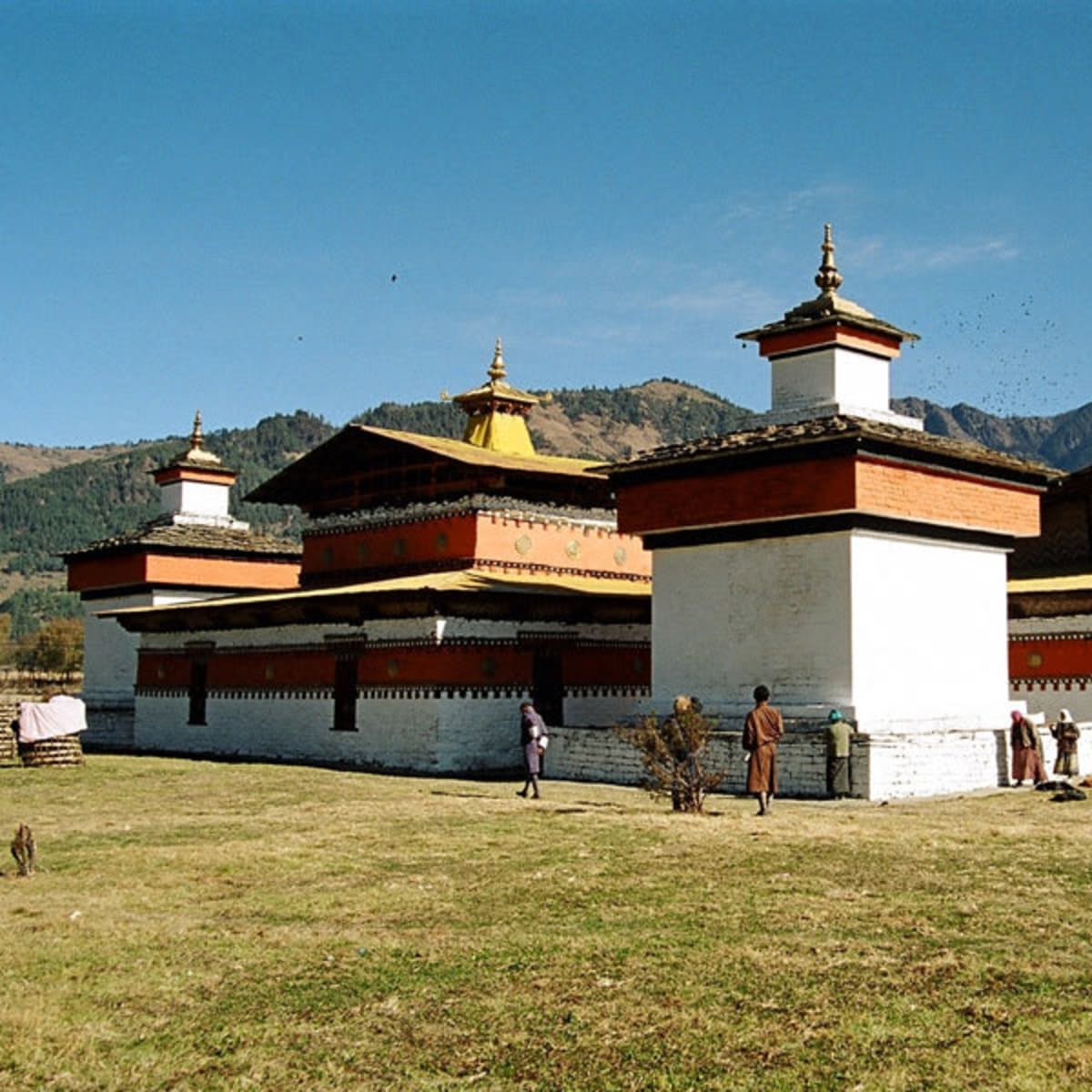 Village festival gathering in the high valleys of Bumthang