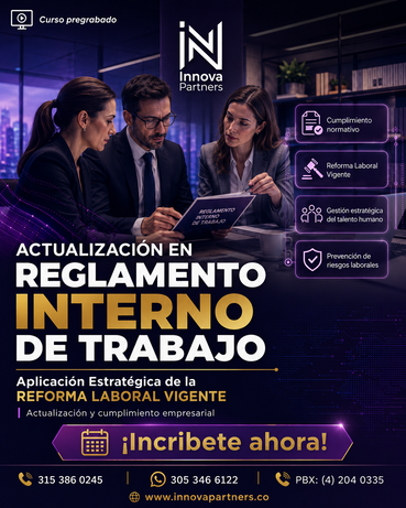 Actualización en Reglamento Interno de Trabajo