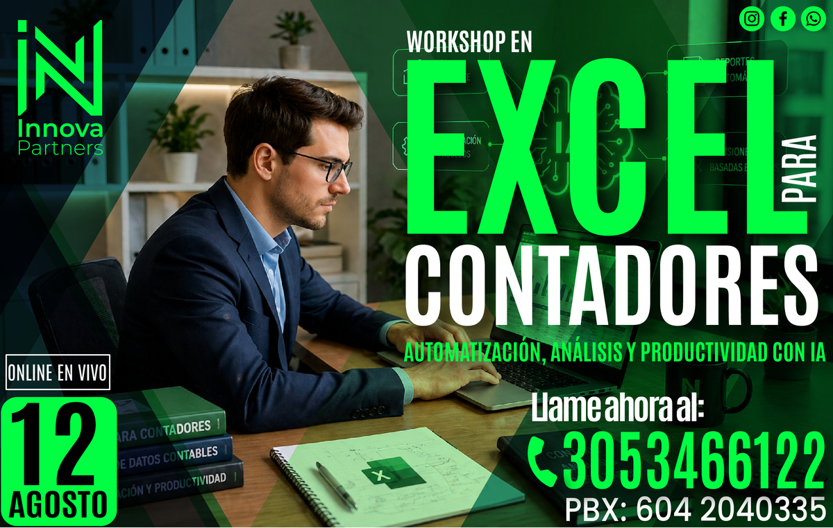 Workshop en Excel para Contadores: Automatización, Análisis y Productividad con Inteligencia Artificial