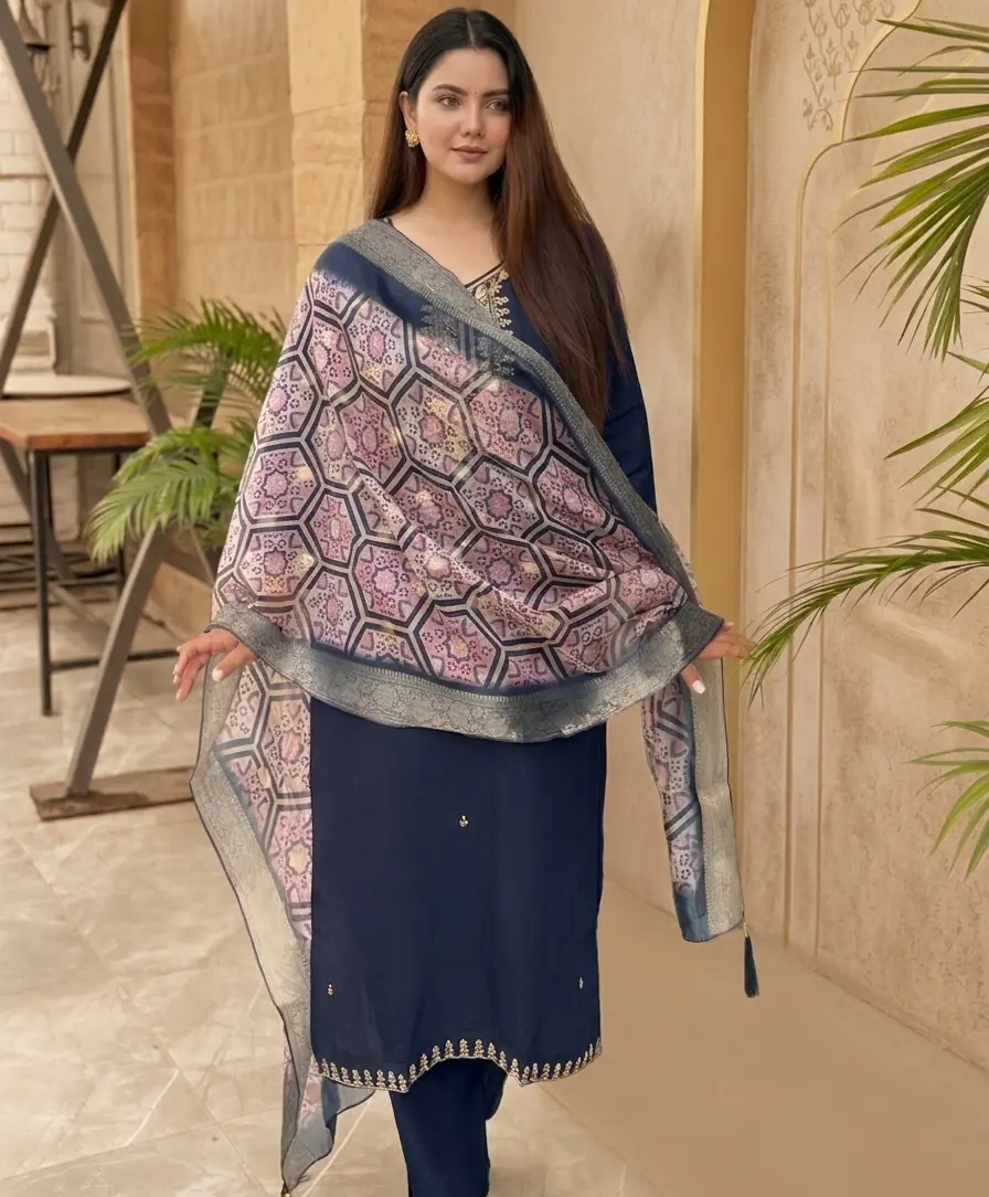 Jacquard Kurta