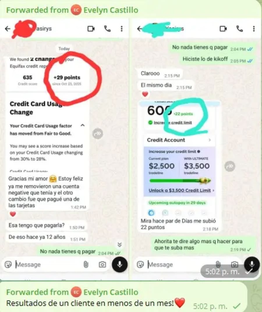 Credit repair coaching program showing legal dispute victories