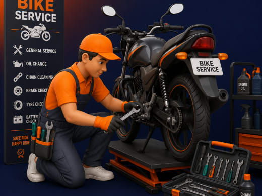 Bike Service service from FIXO in Lucknow