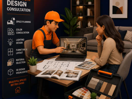Interior Design Consultation service from FIXO in Lucknow