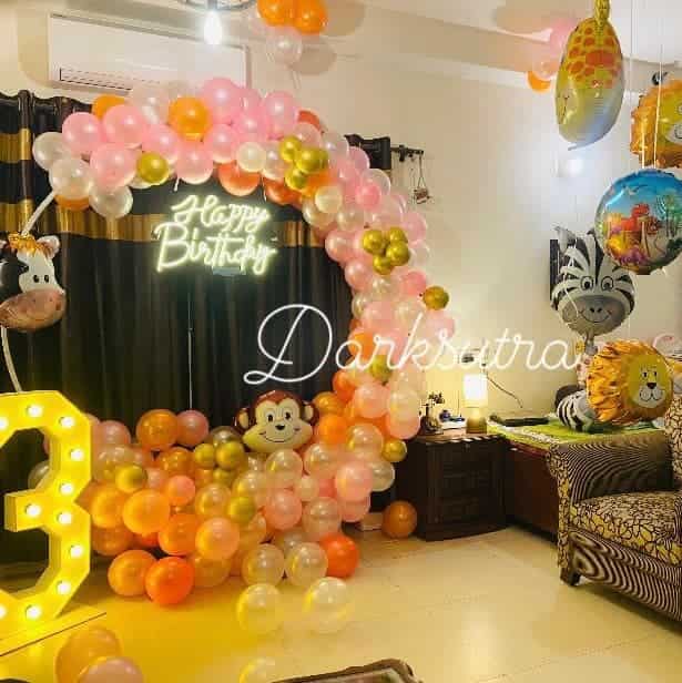 Birthday Decoration 4 Ring Setup
