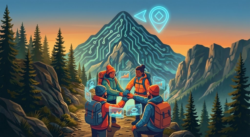 Community members connecting