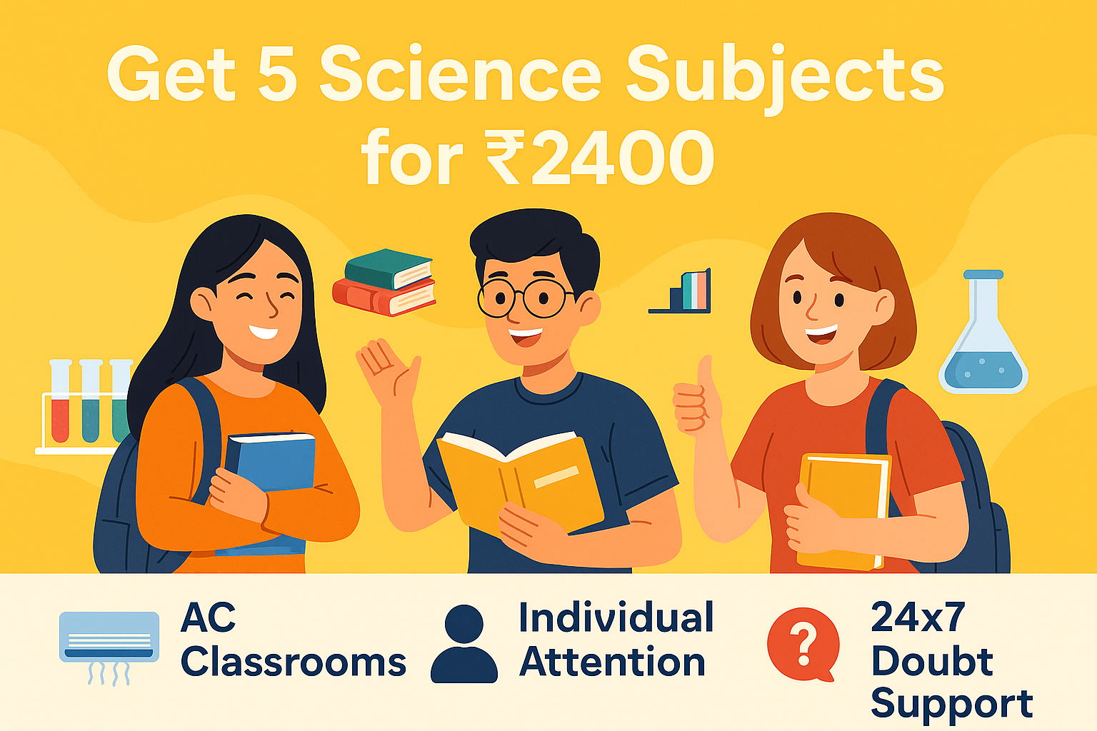 5 Science Subjects for ₹2400