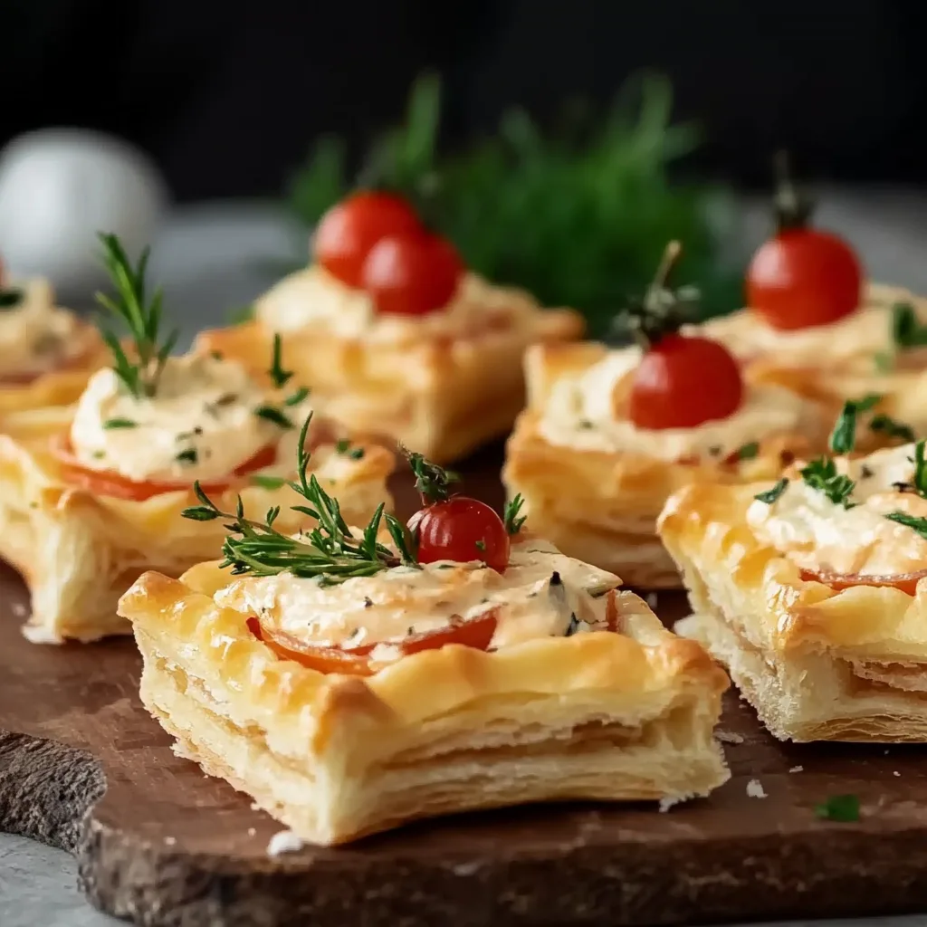 Herzhafte Blätterteig Sterne