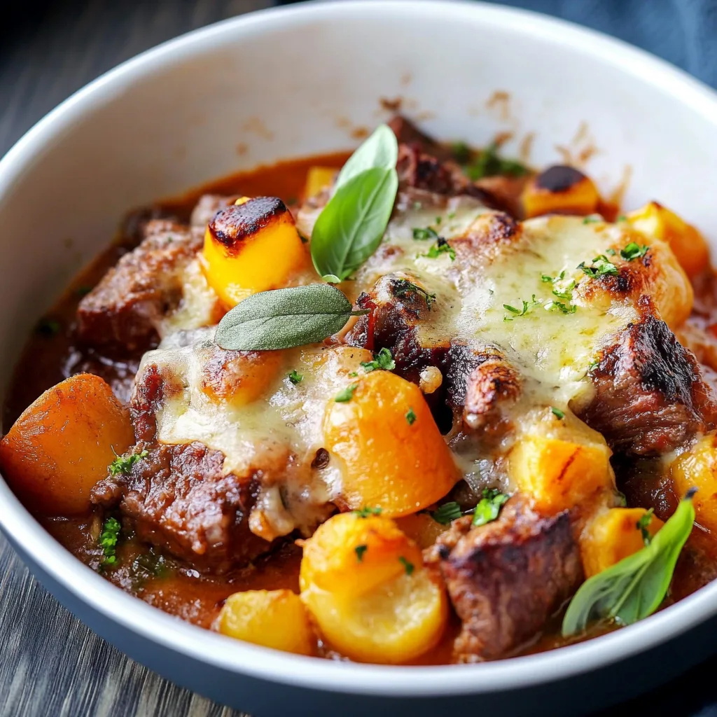 Kürbis-Hackfleisch-Auflauf