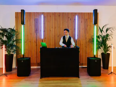 DJ performing at wedding event