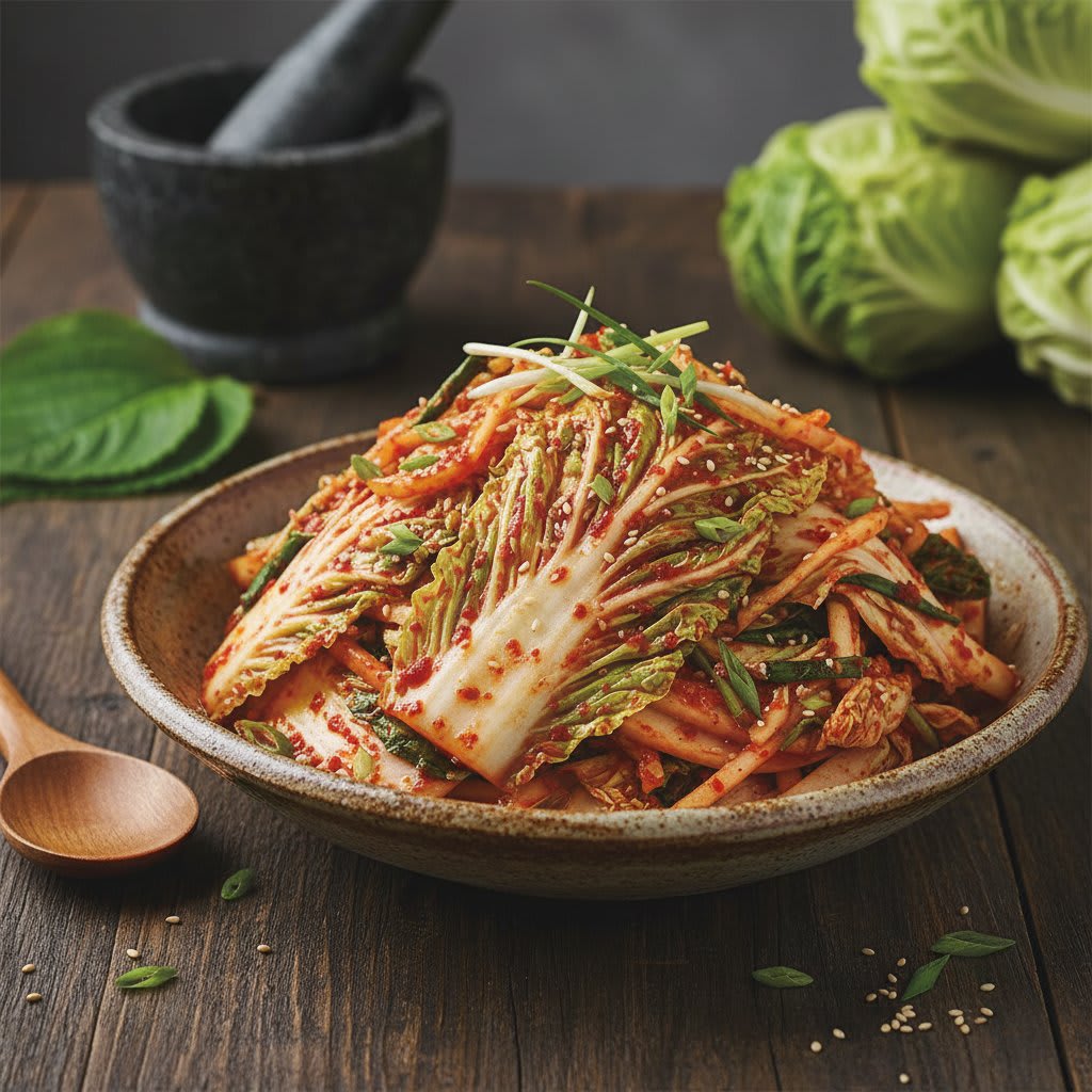 🥬 아삭한 겉절이: 잃었던 입맛도 되찾아줄 상큼함