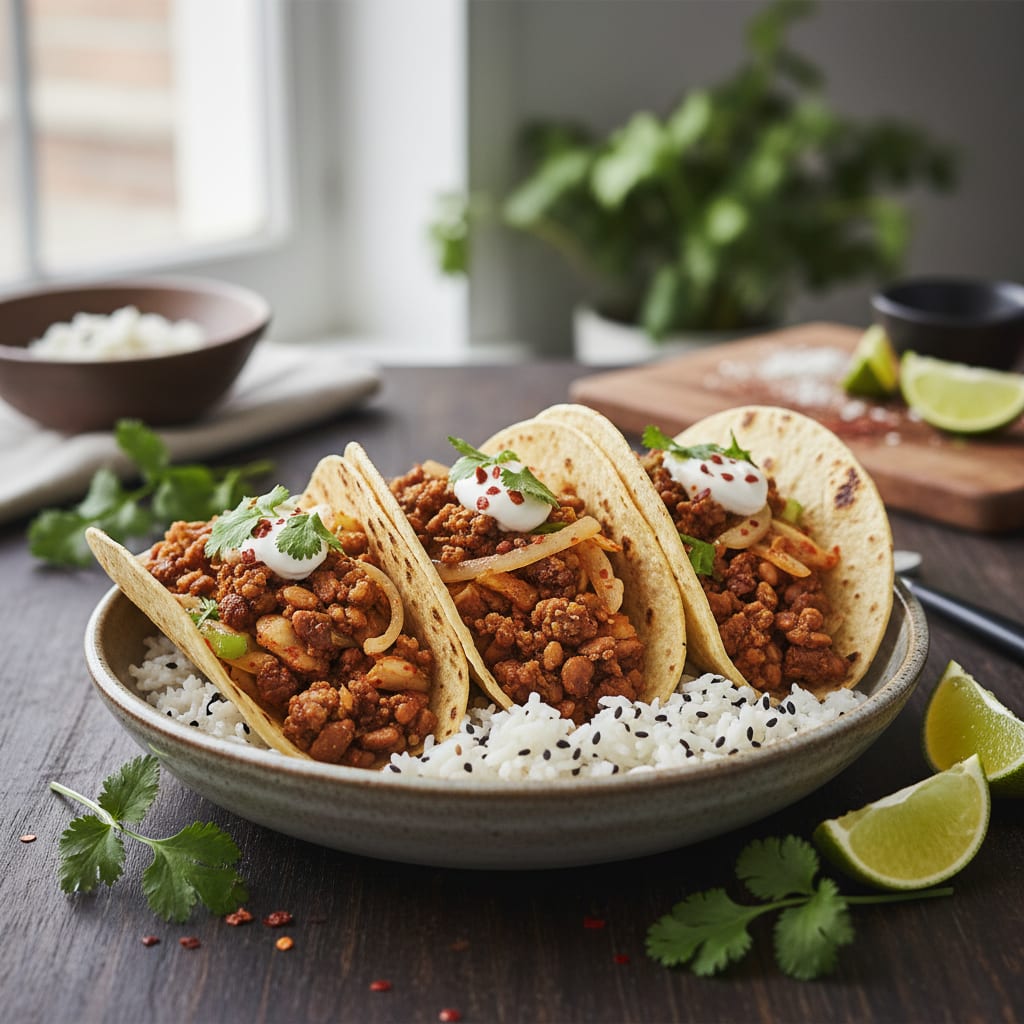 🌮 3. 청국장 타코 라이스 레시피
