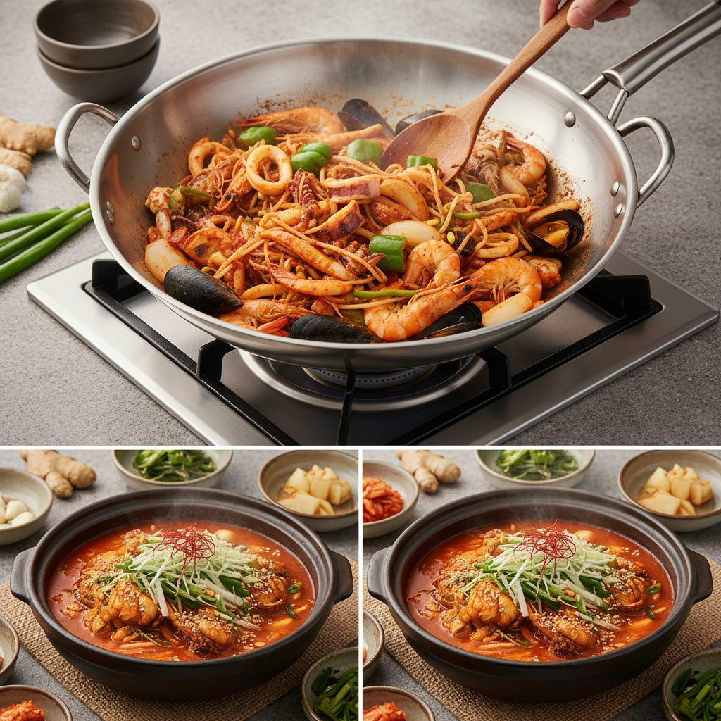 👨‍🍳 해물찜 조리 과정 상세 설명