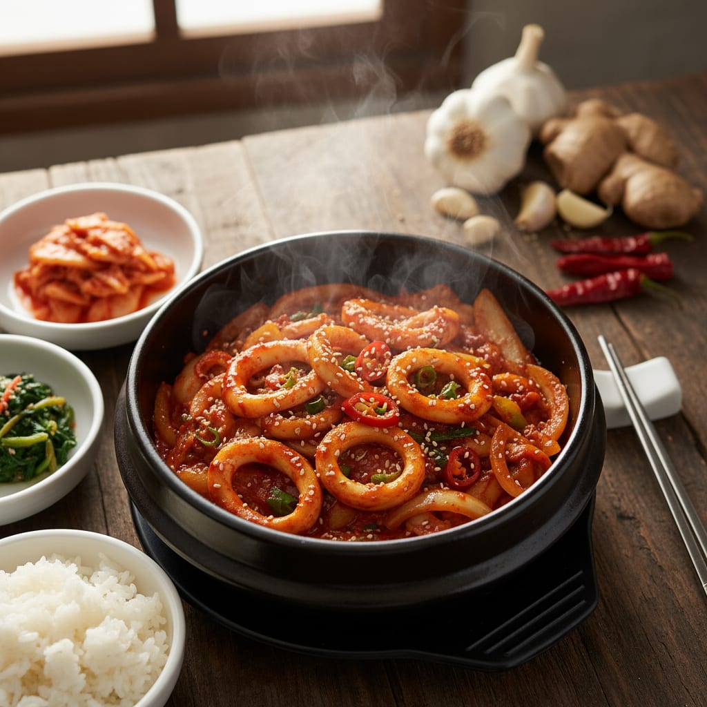 🦀 초보도 성공하는 레시피 ②: 오징어 볶음 황금 레시피