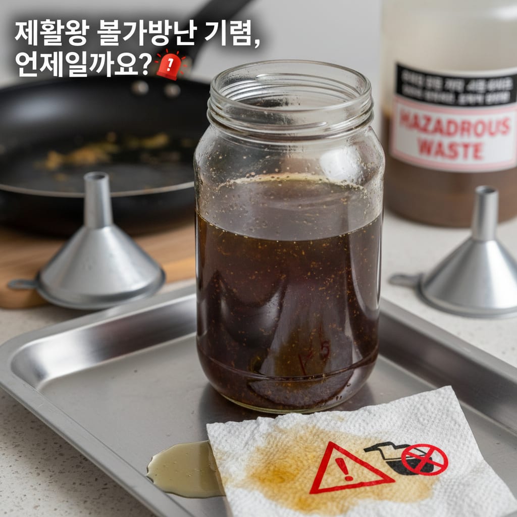 재활용 불가능한 기름, 언제일까요? 🚨