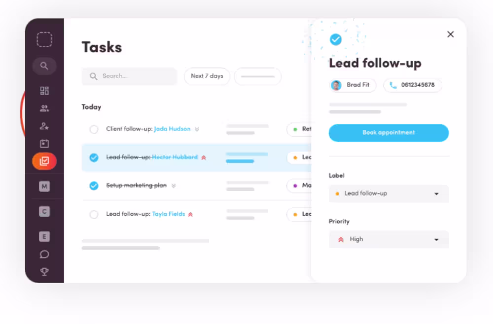 Virtuagym staff tasks