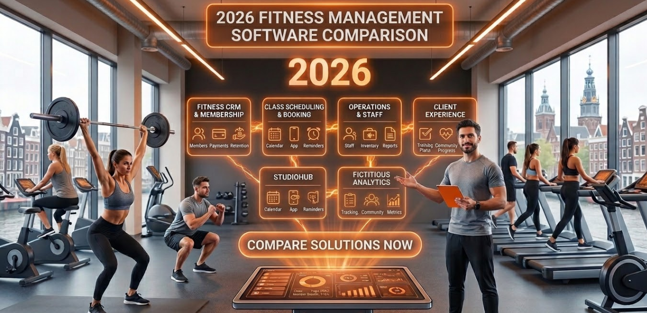 Fitness studio software helps yoga studios simplify registration management for their gym members.