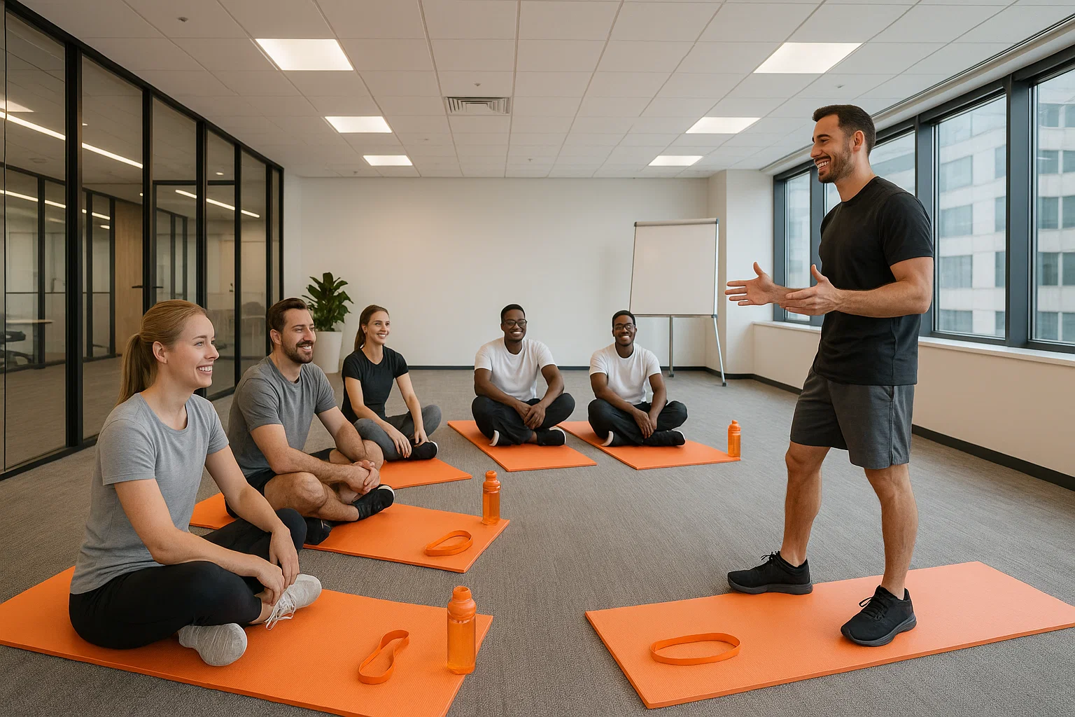 Programa de bienestar laboral en una empresa del sector