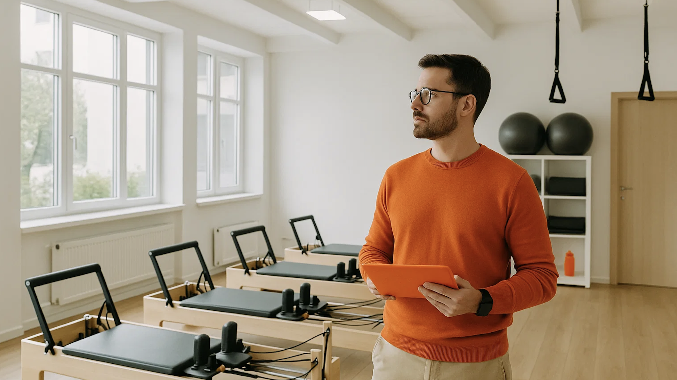 Empresa fitness en proceso de ofrecer servicios de Pilates en respuesta al análisis de mercado potencial