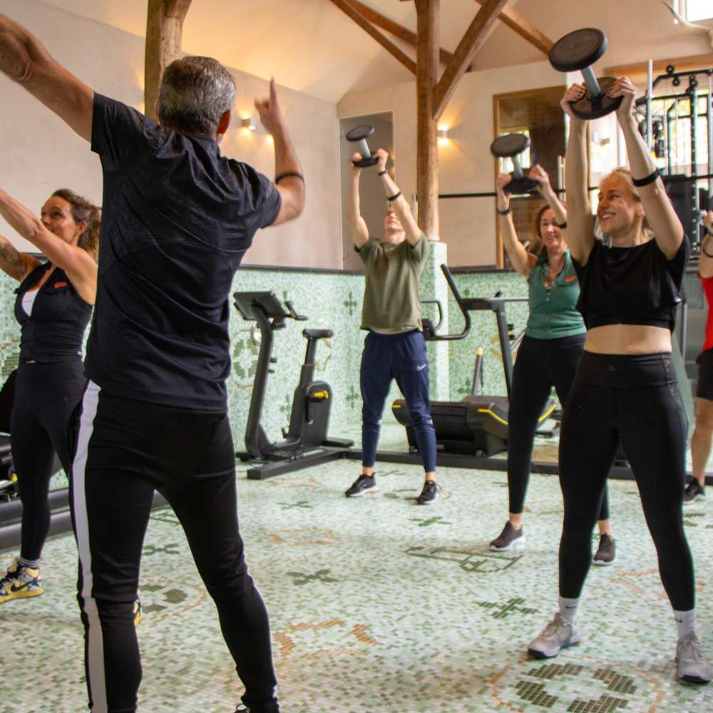 working out with gym management software