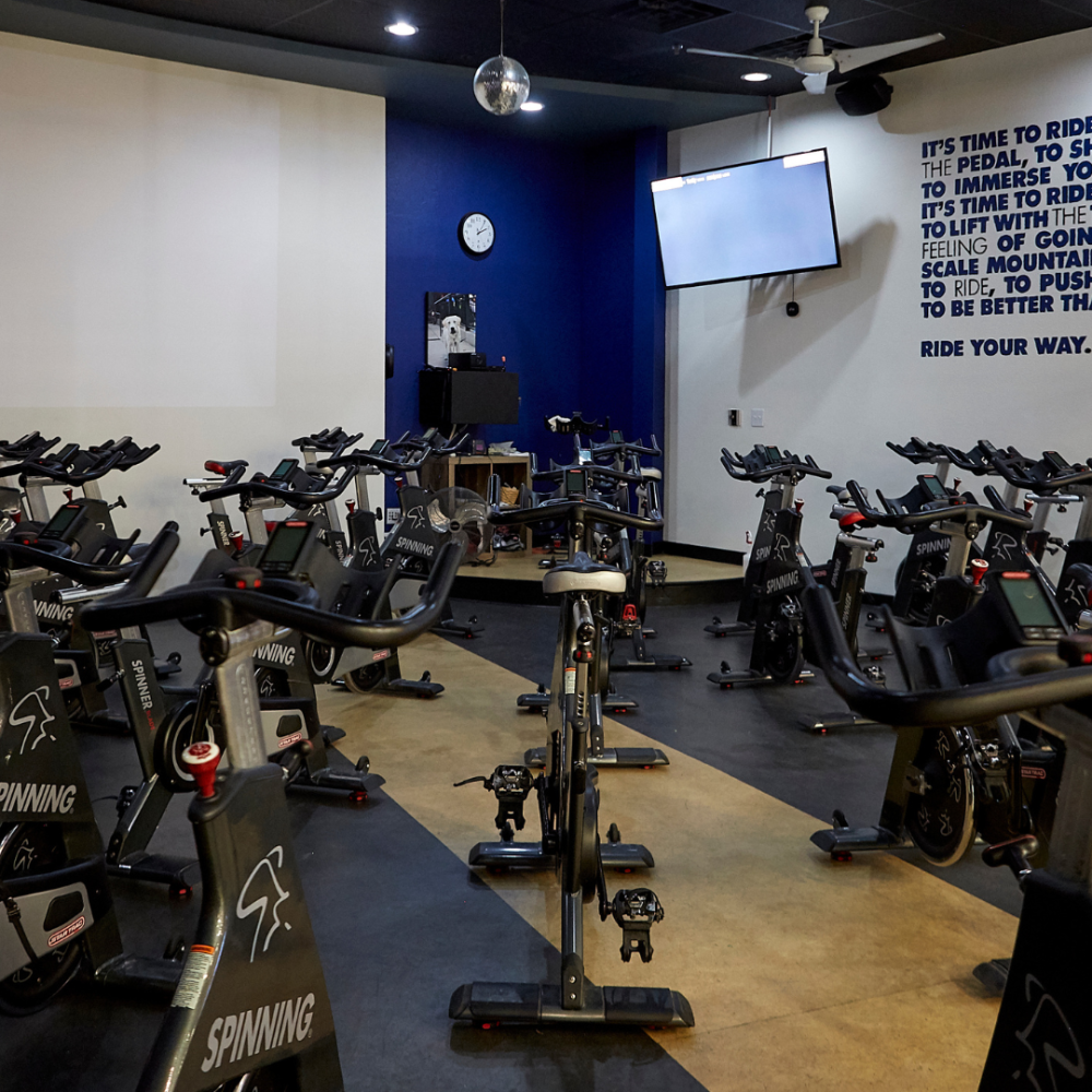  Raintree Athletic Virtuagym spinning class room