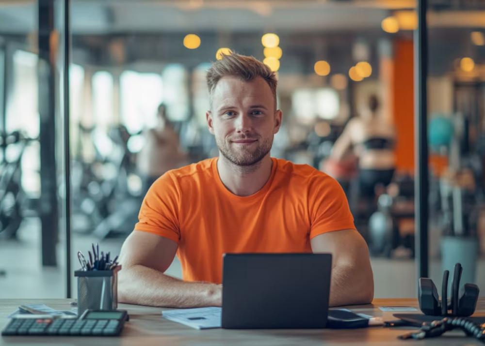 A gym owner analyzing some actionable insights to increase revenue