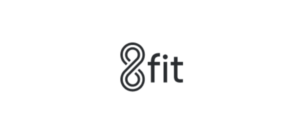 8fit logo app  disponible para android e ios