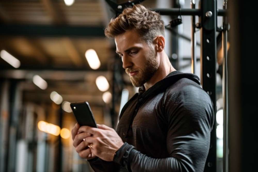 Personal trainer in a gym