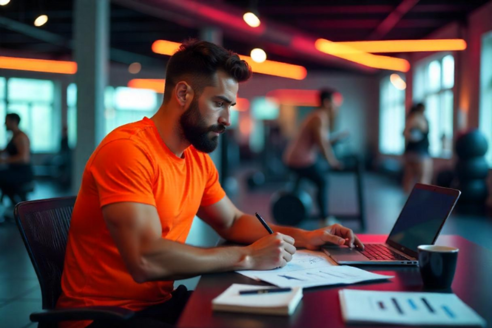 Futuro entrenador personal estudiando un grado de educación física