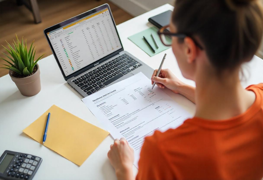 chica estudiando para su certificado de profesionalidad de entrenador personal y acondicionamiento físico en fitness y salud