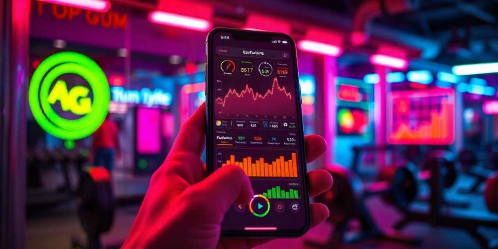 Cliente utilizando la versión app del software para gimnasios desde su móvil