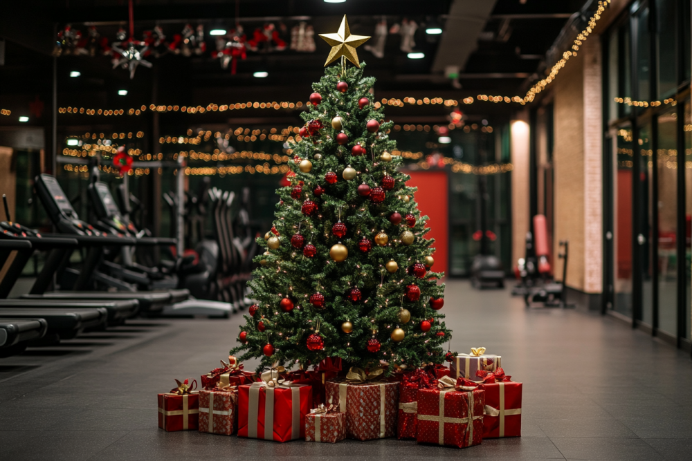 Christmas tree with some presents