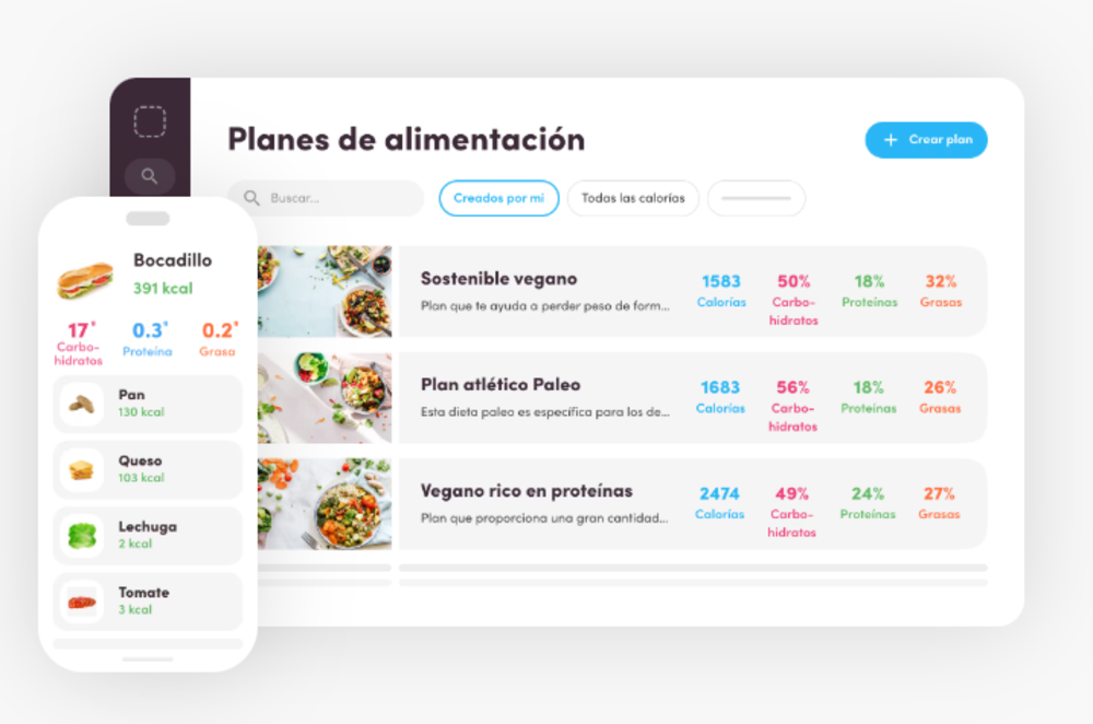 Foto de Planes de alimentación y recetas virtuagym: función top y mejores apps