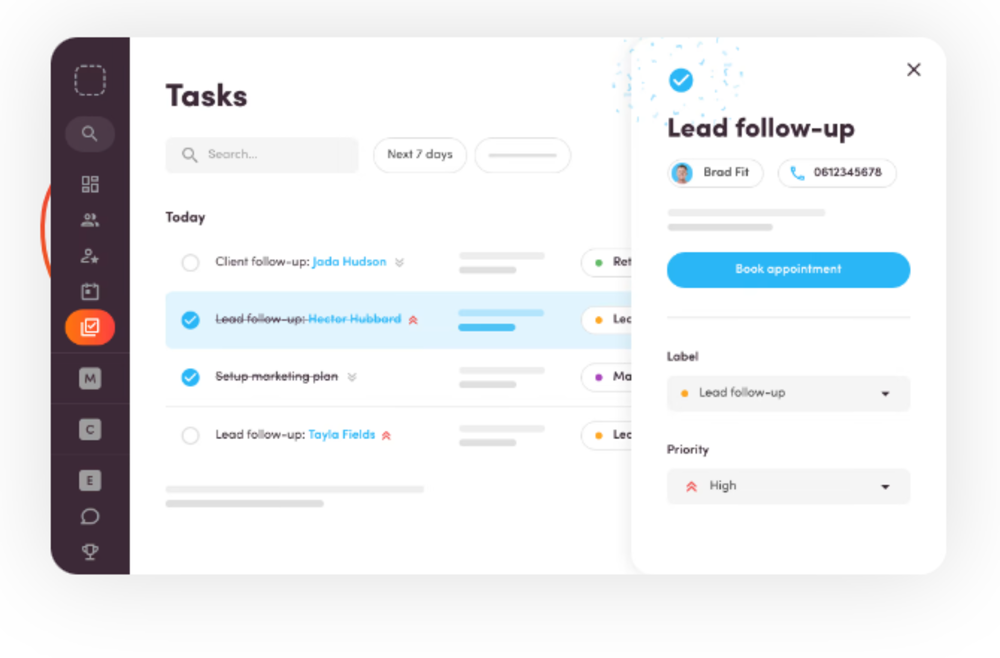 Virtuagym: staff tasks