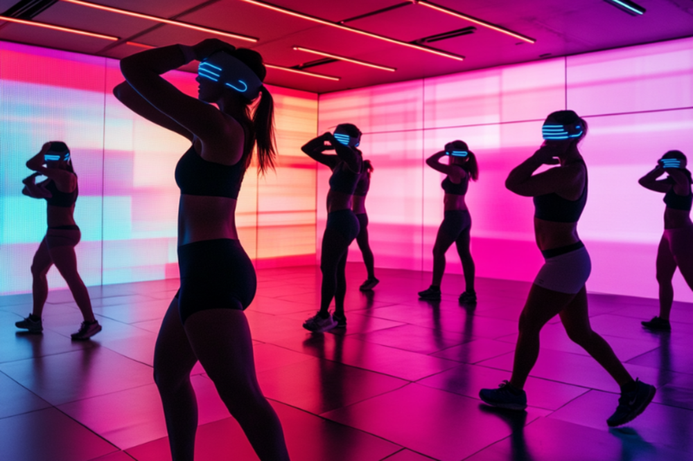 Enhancing motivation in group classes using advanced technology, such as VR glasses