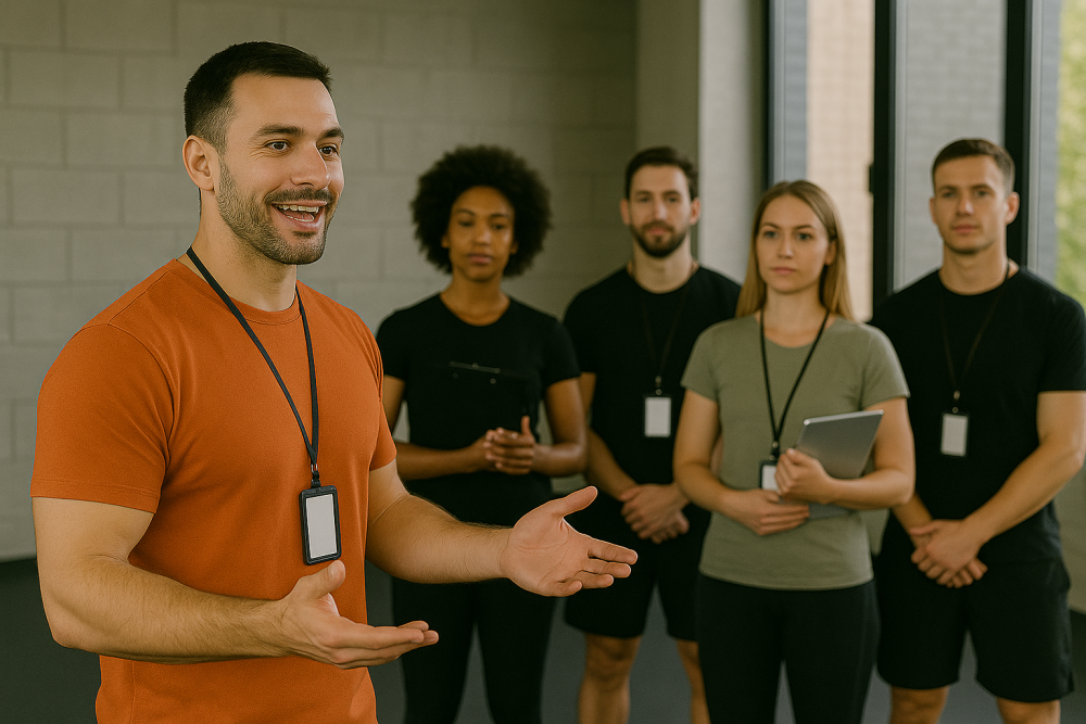A personal trainer checking class attendance to take informed decisions about member satisfaction
