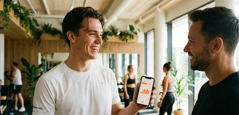 A person goes to the gym for the first time to do exercise in a chest machine
