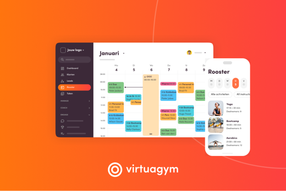 Boeking en rooster software voor personal trainer