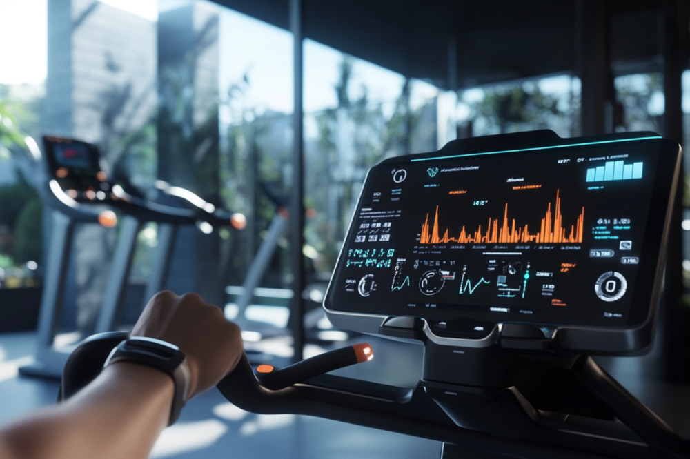 Innovatieve technologieën zoals wearables en AI in de sportschool, die prestaties en herstel monitoren.