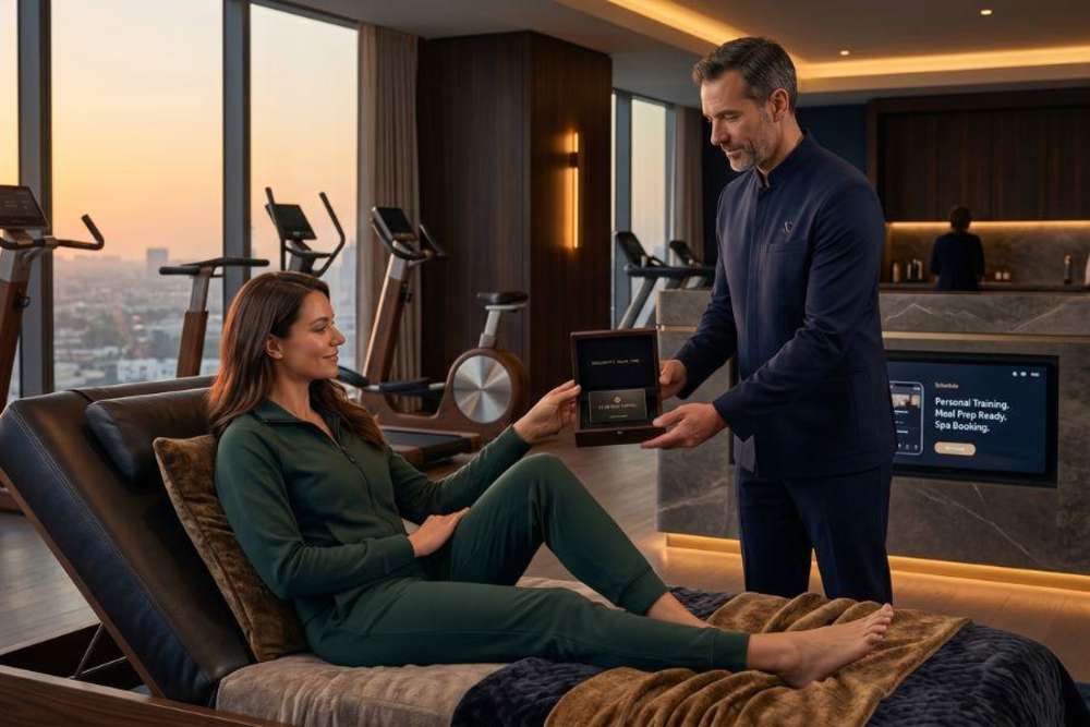 Prijscategorie voor luxe fitness clubs