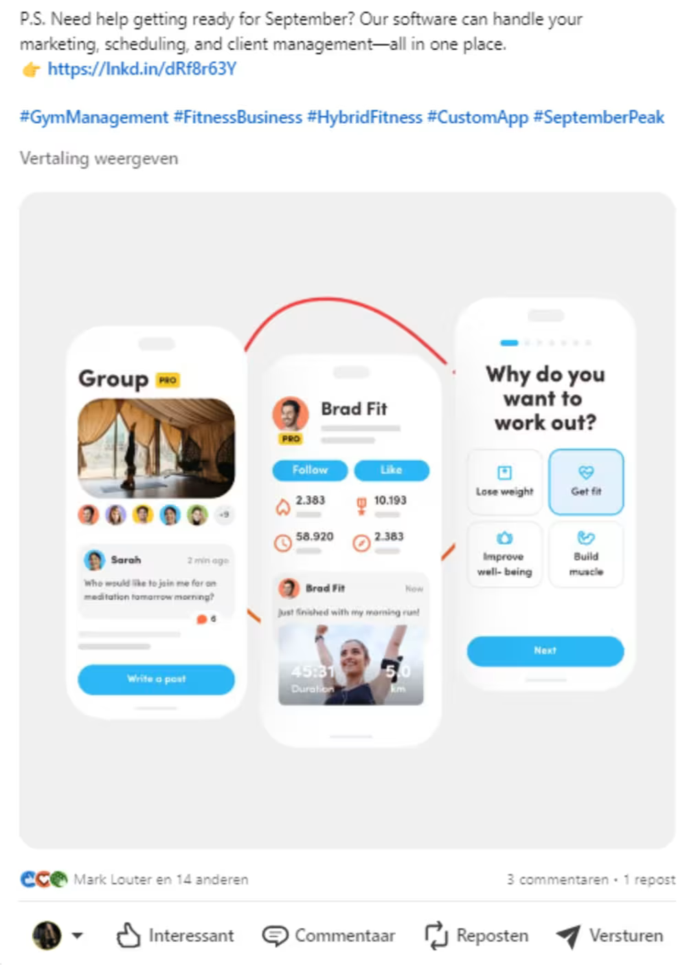 hashtags on LinkedIn
