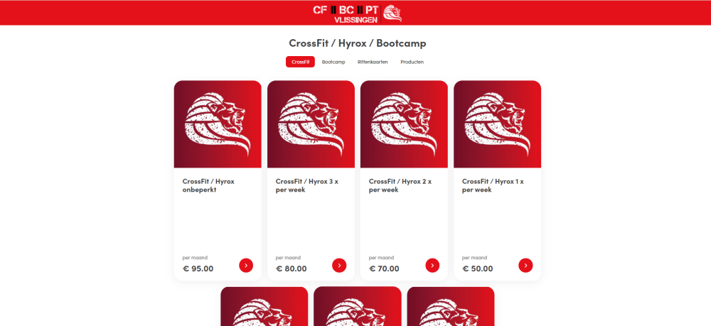 crossfit vlissingen webshop