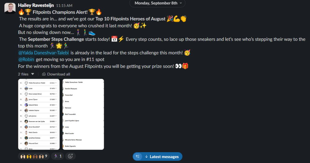 Virtuagym stappenchallenge