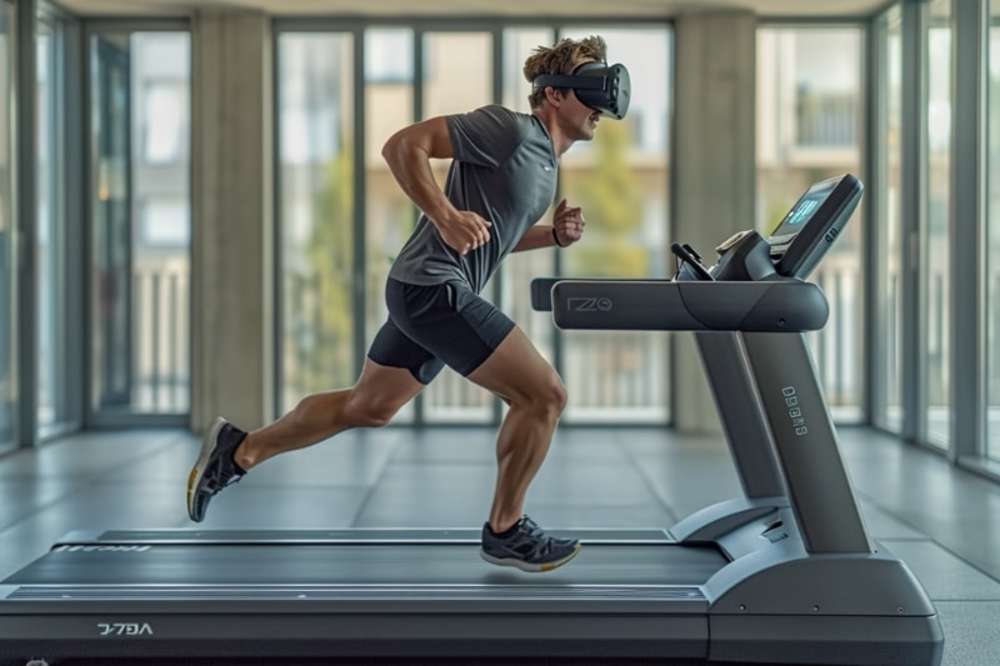 Virtual Reality High Intensity Interval Training met personal trainer op de loopband